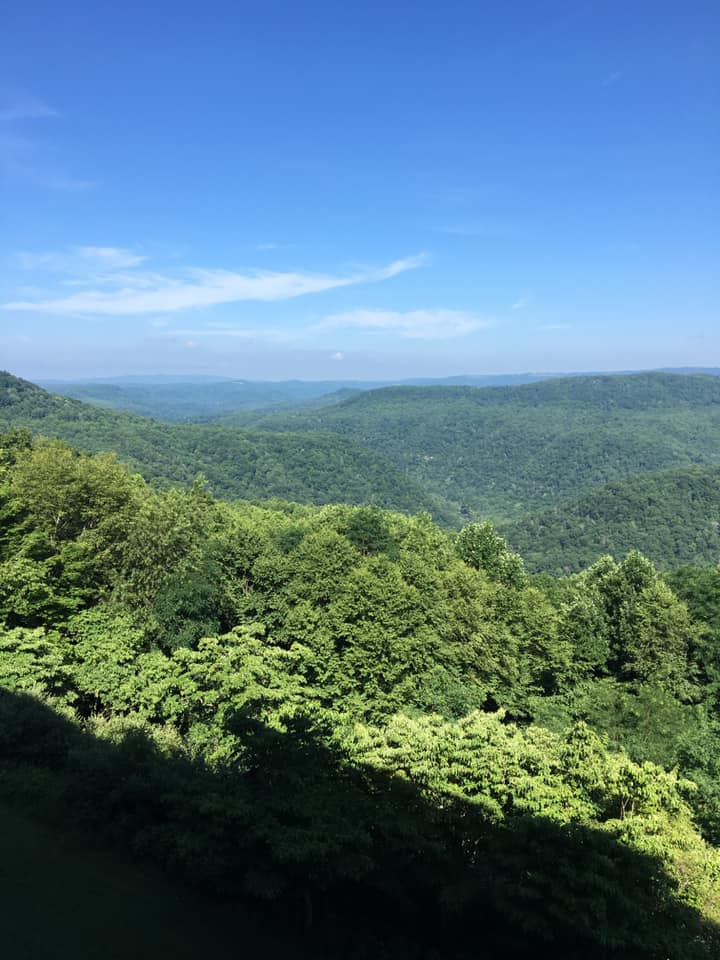 pipestem state park greeny view